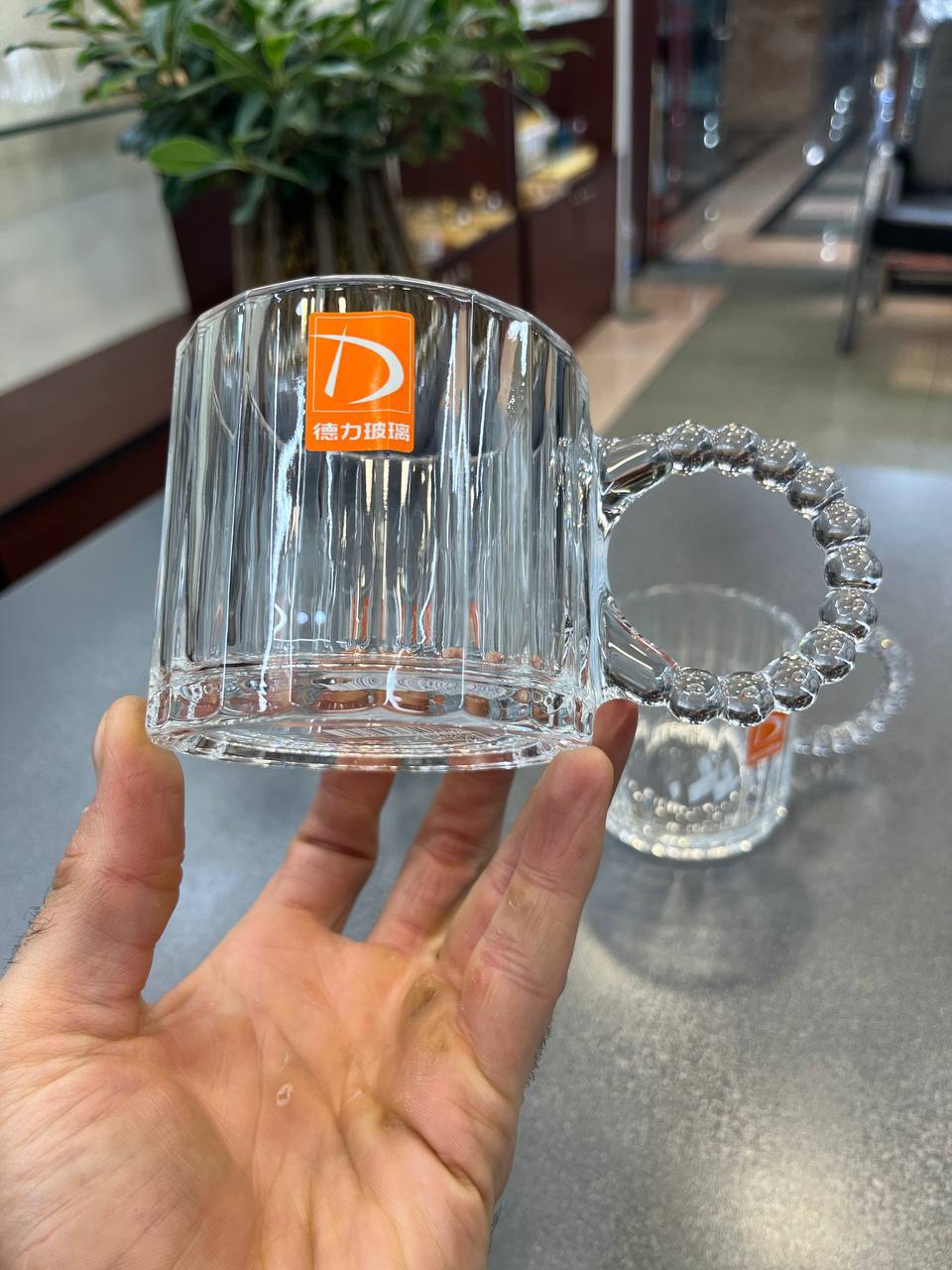 فنجان چایخوری دسته مرواریدی 6تایی Deli