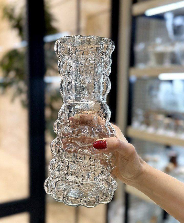 پارچ شب لیوان دار حبابی بلور