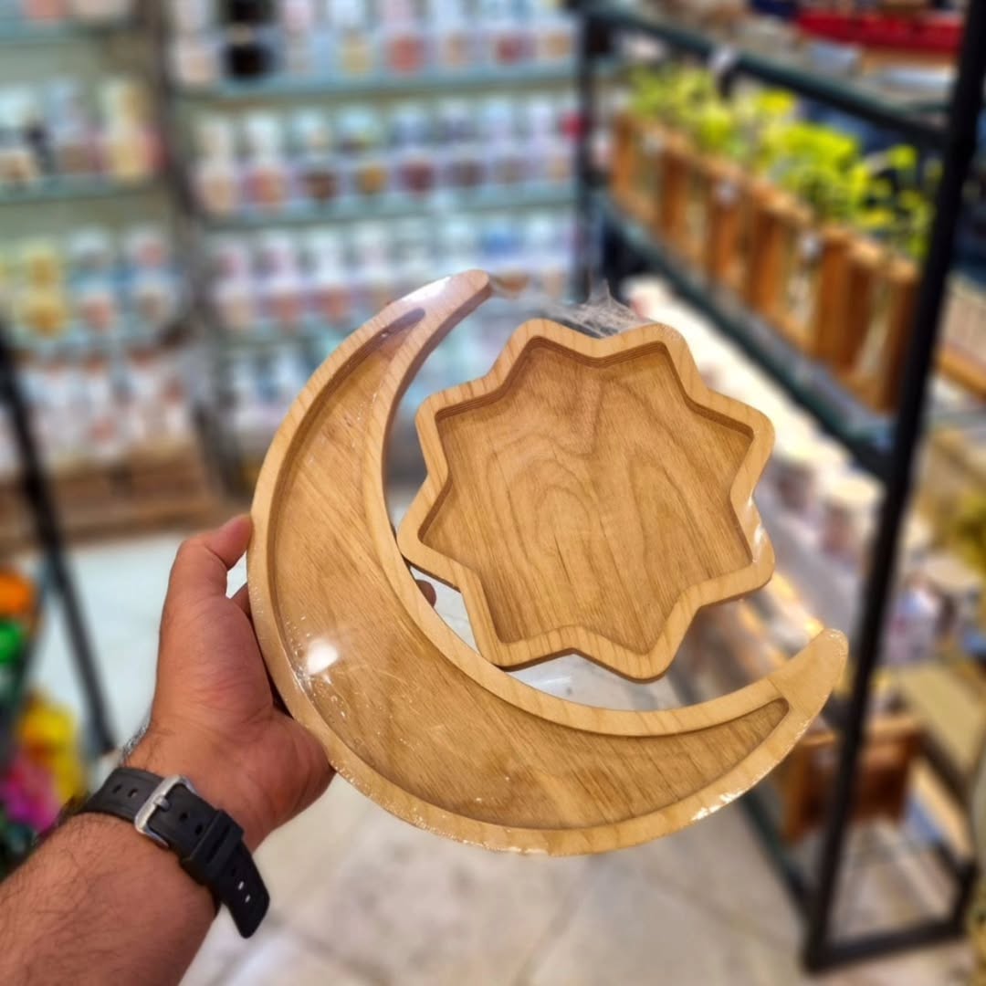اردوخوری ماه و ستاره چوبی