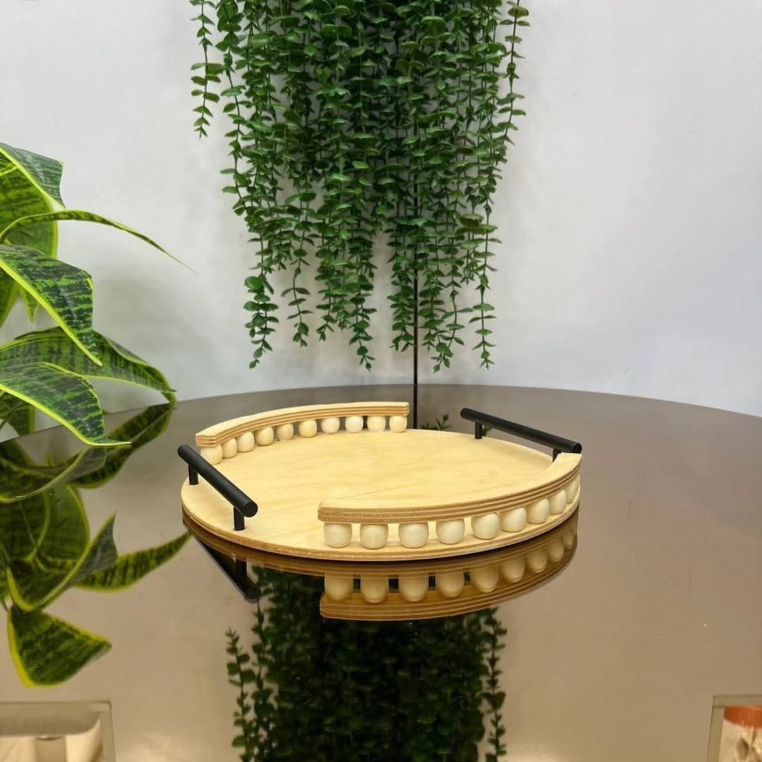 سینی چوبی مهره