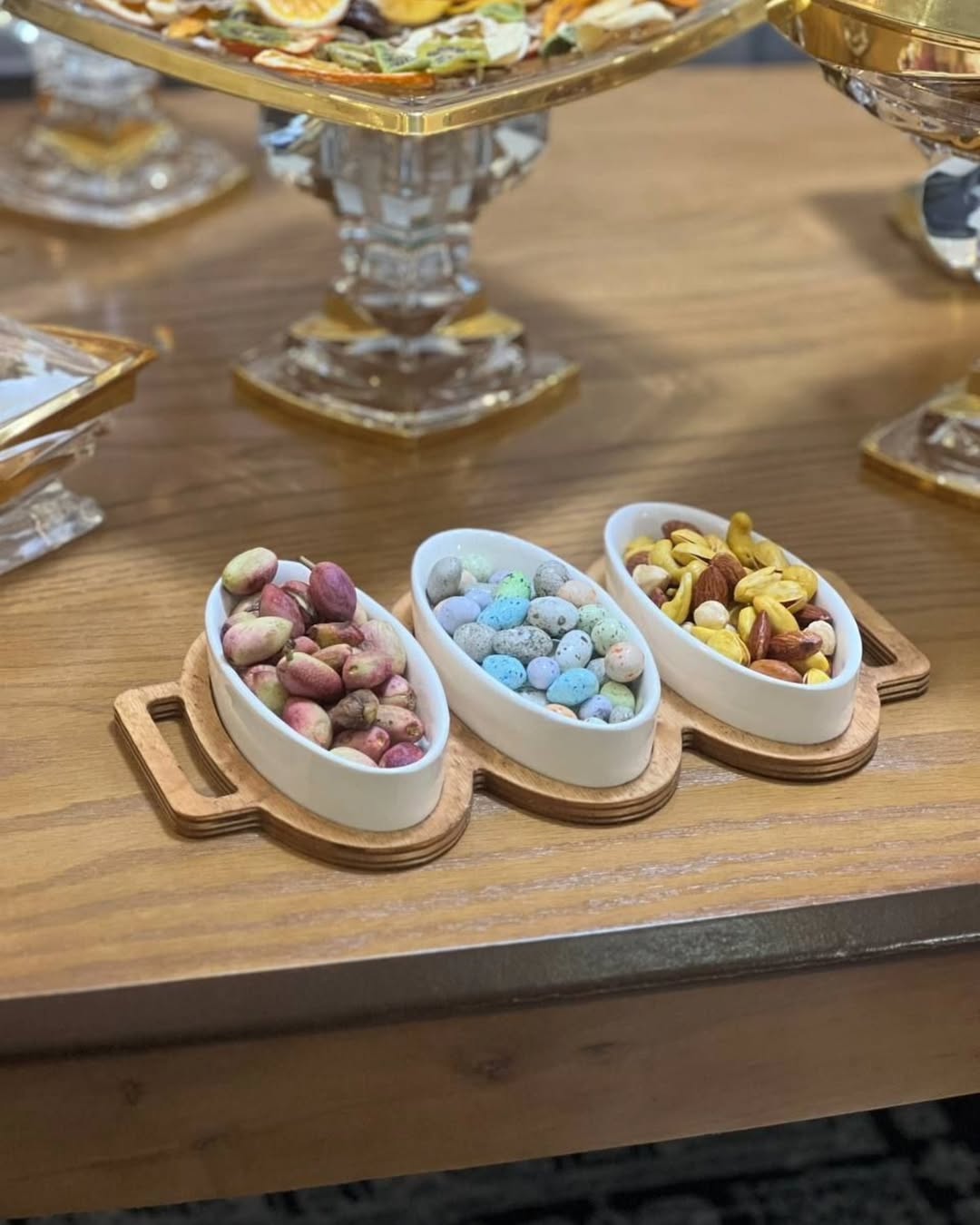 اردوخوری سرامیکی بیضی زیره چوبی