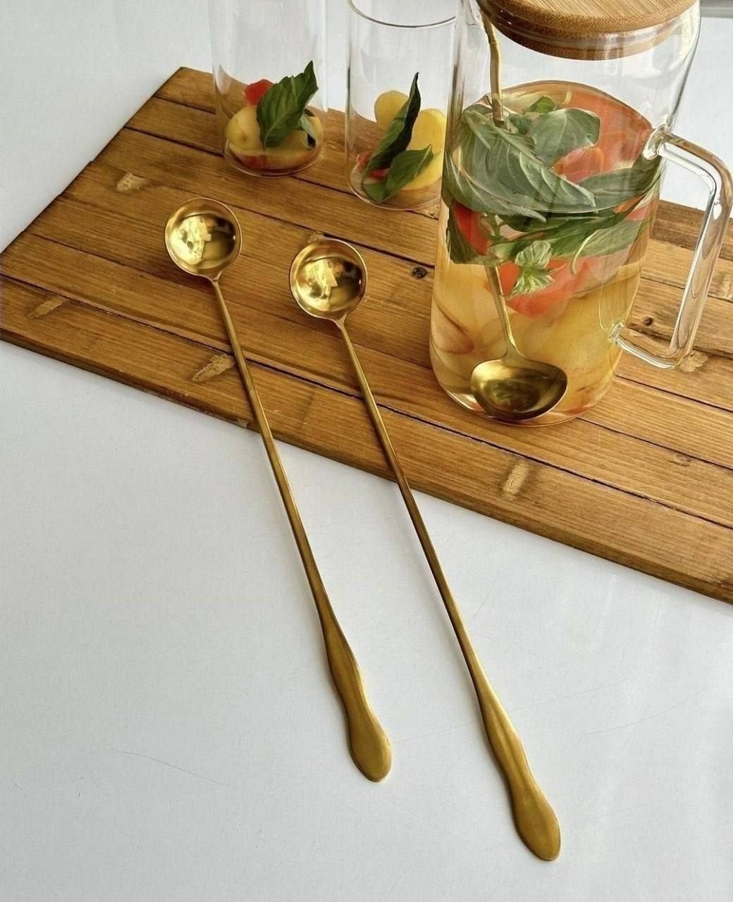 ملاقه پارچ طلایی
